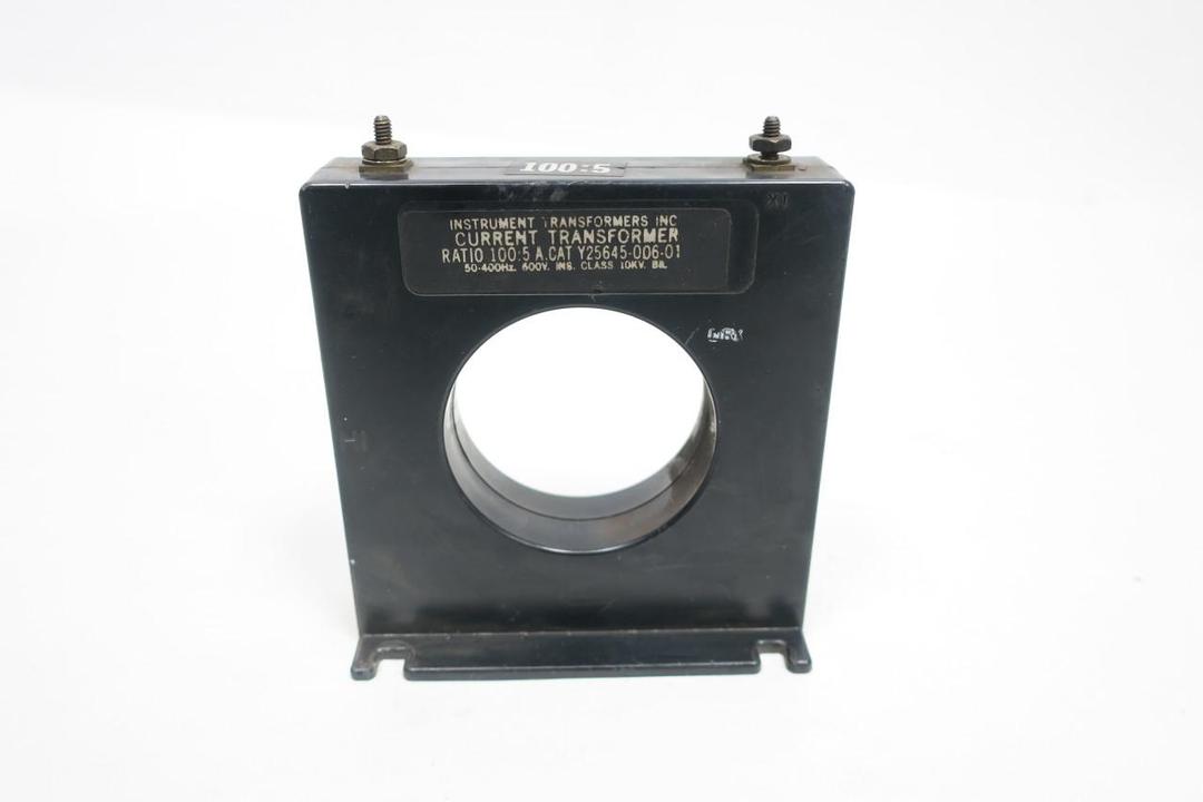 INSTRUMENT TRANSFORMER Y25645-006-01 CURRENT TRANSFORMER 100:5A 600V-AC