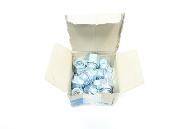 BOX OF 10 O-Z/GEDNEY 4Q-75LT GROUND-TITE STRAIGHT LIQUIDTIGHT CONNECTOR 3/4IN