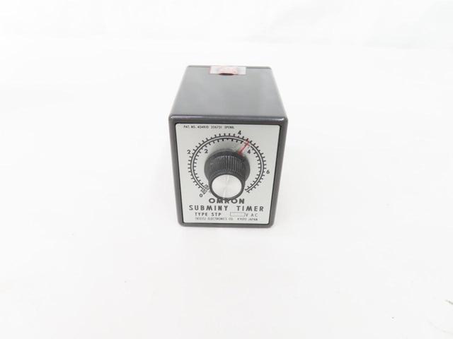 OMRON STP-44A88G SUBMINY TIMER 0-6MIN 115V-AC