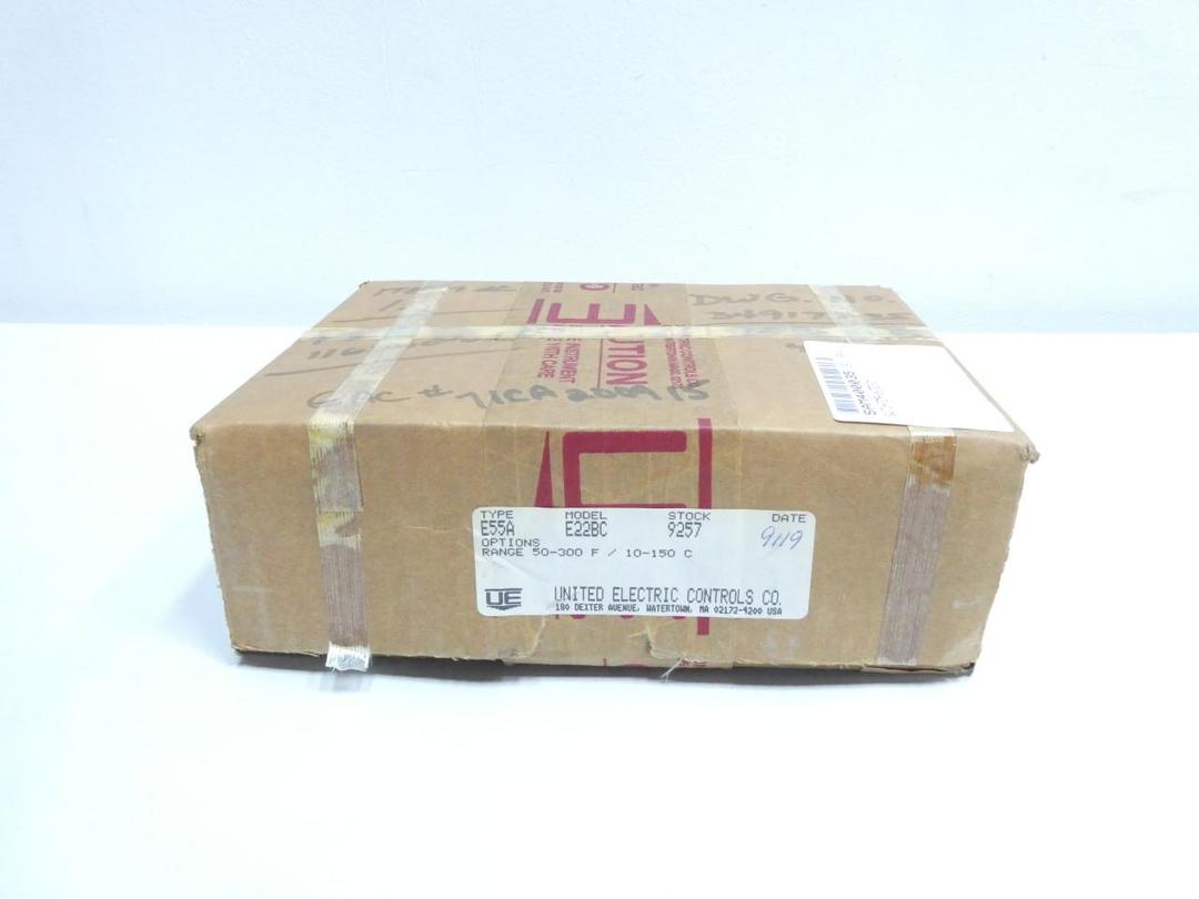 UE UNITED ELECTRIC E55A E22BC TEMPERATURE SWITCH 50-300F 480V-AC