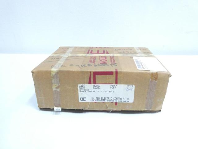 UE UNITED ELECTRIC E55A E22BC TEMPERATURE SWITCH 50-300F 480V-AC