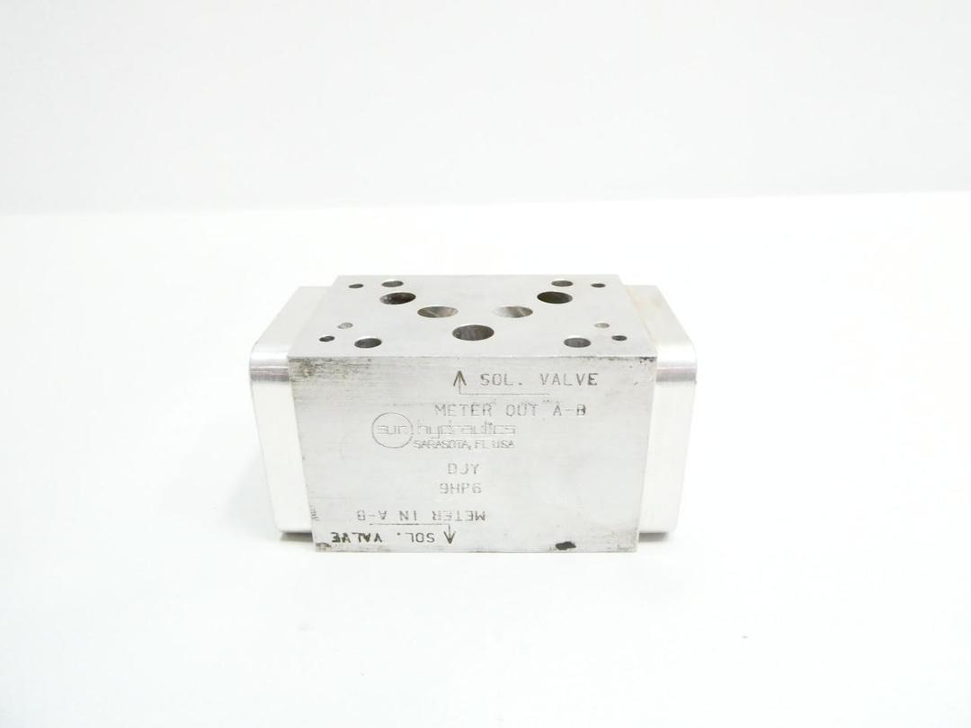 SUN HYDRAULICS DJY-9HP6 HYDRAULIC VALVE MANIFOLD