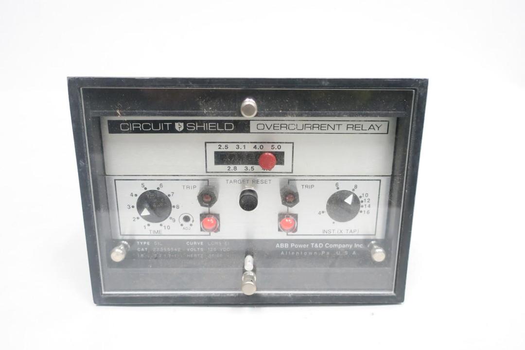 ABB 51L 223S5542 CIRCUIT SHIELD OVERCURRENT RELAY 125V-DC