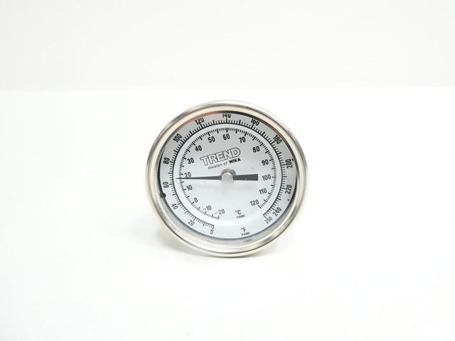 TREND TI.32 BIMETAL THERMOMETER 3IN 4IN 0-250F 1/2IN NPT