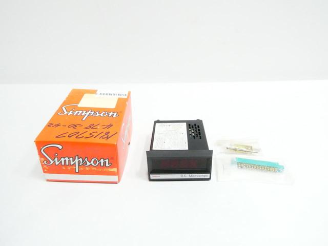 SIMPSON 2865 DIGITAL PANEL METER 0-200DCUA 120V-AC