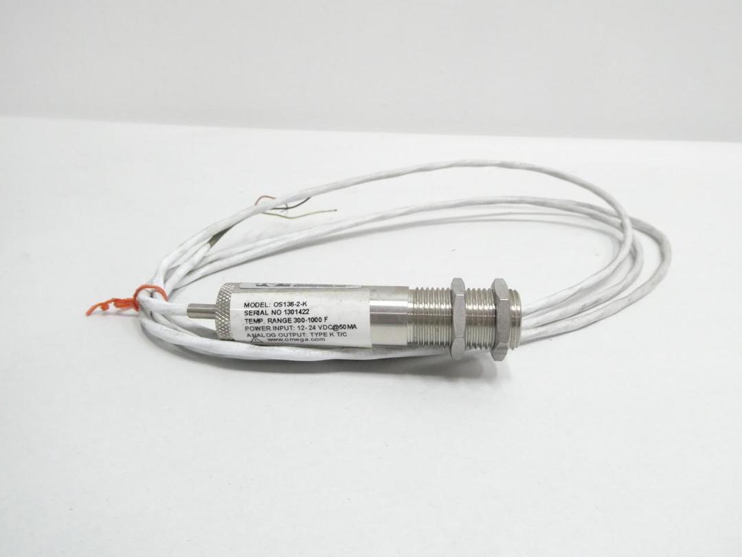 OMEGA OS136-2-K TYPE K TEMPERATURE TRANSMITTER 300-1000F
