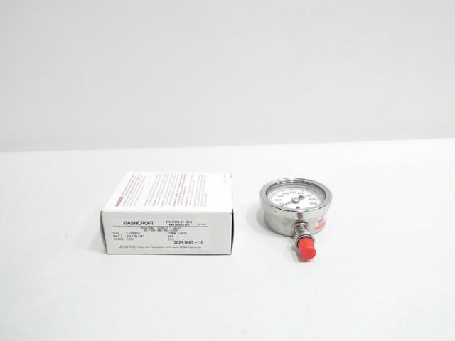 ASHCROFT 25-1009-SW-RWL-1000 PRESSURE GAUGE 2-1/2IN 0-1000PSI