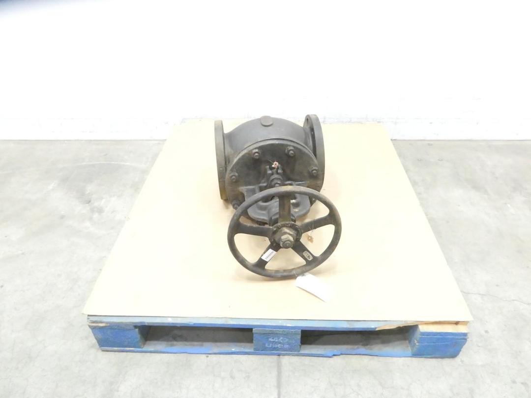 POWELL 241 MANUAL STEEL FLANGED GLOBE VALVE 6IN 125