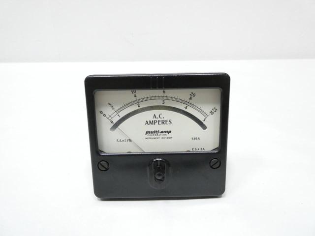 MULTI-AMP 519A AMMETER 0-25A AMP