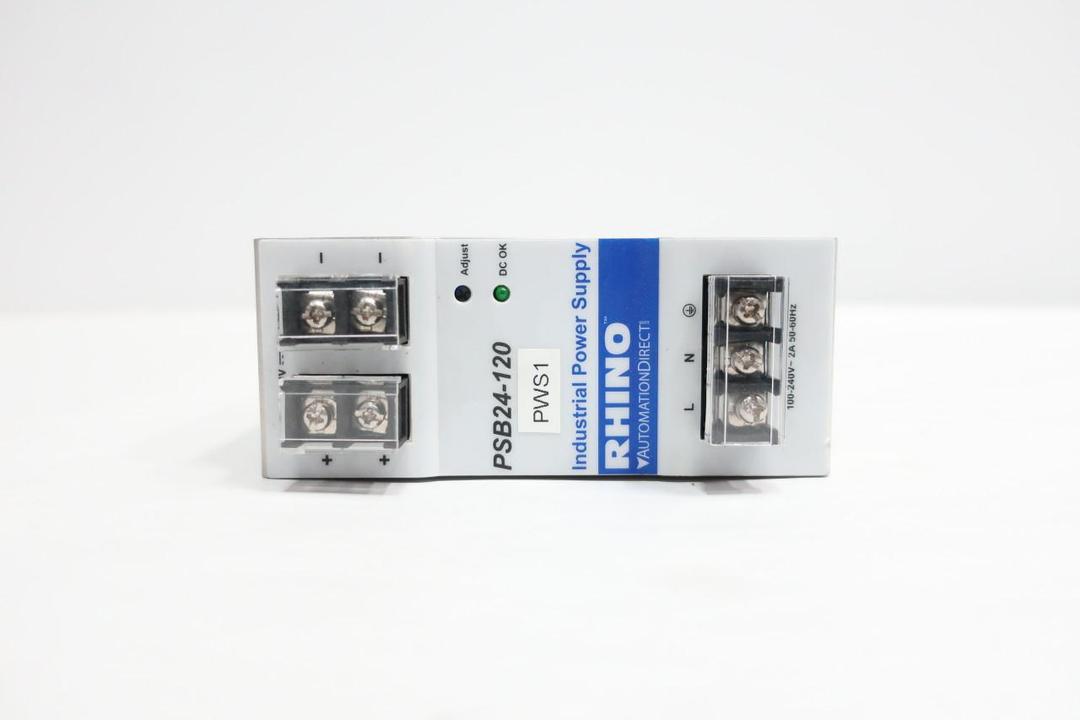 RHINO PSB24-120 POWER SUPPLY 100-240V-AC 5A 24V-DC