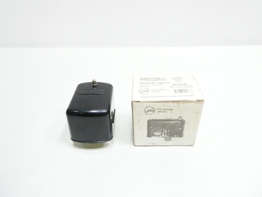 MERRILL MPS2040 PRESSURE SWITCH 1/4IN 40PSI 115/230V-AC