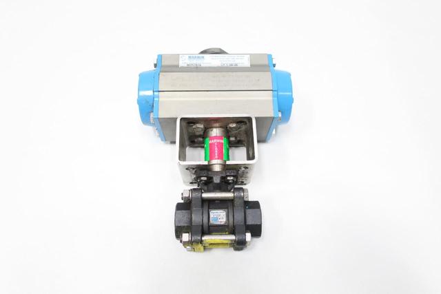 MARWIN 6723F-A UT-1-SR-05 PNEUMATIC STEEL THREADED BALL VALVE 3/4IN NPT