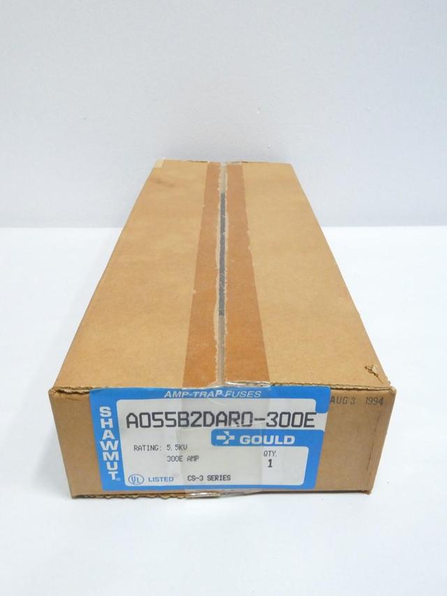 GOULD SHAWMUT A055B2DAR0-300E AMP-TRAP MEDIUM VOLTAGE FUSE 300E AMP 5.5KV-AC
