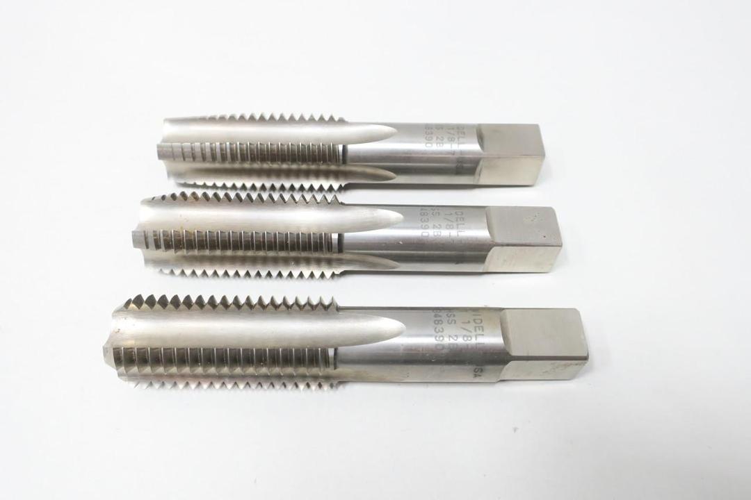 WIDELL 1-1/8-7 2B 4FL BOTTOM TAP SET