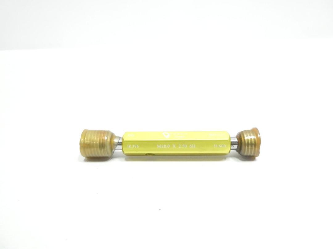 VERMONT GAGE 302146530 METRIC THREAD PLUG GAGE GO/NO GO STYLE 6H M20 X 2.5