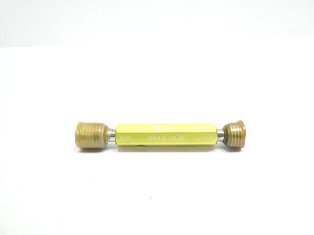 VERMONT GAGE 302146530 METRIC THREAD PLUG GAGE GO/NO GO STYLE 6H M20 X 2.5
