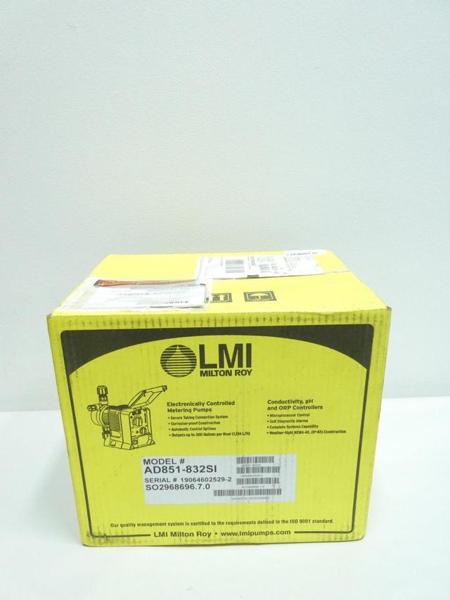 LMI MILTON ROY AD851-832SI METERING PUMP 1GPH 110PSI 95/240V-AC