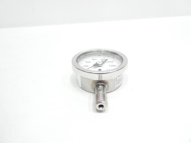ASHCROFT 25-1009-SW-02L-1400KP-XMPNH PRESSURE GAUGE 2-1/2IN 1/4IN NPT 1400KPA