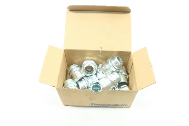 BOX OF 10 THOMAS&BETTS 7TAD012100R0003 FLEXIBLE METAL CONDUIT CONNECTOR 1IN