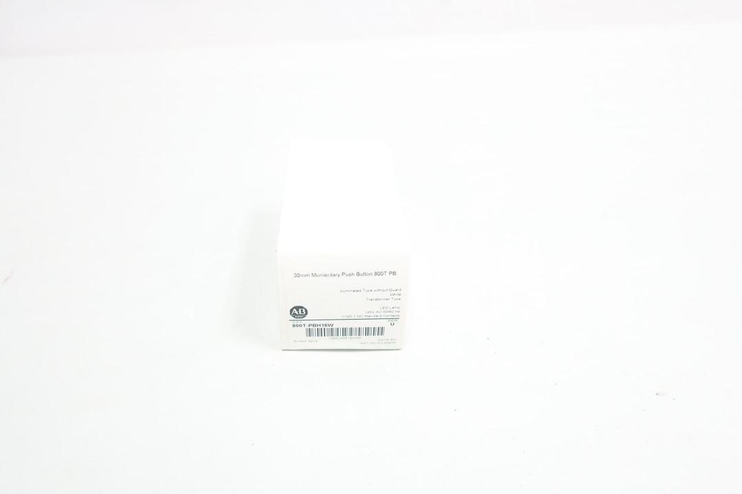 ALLEN BRADLEY 800T-PBH16W ILLUMINATED WHITE PUSHBUTTON 120V-AC