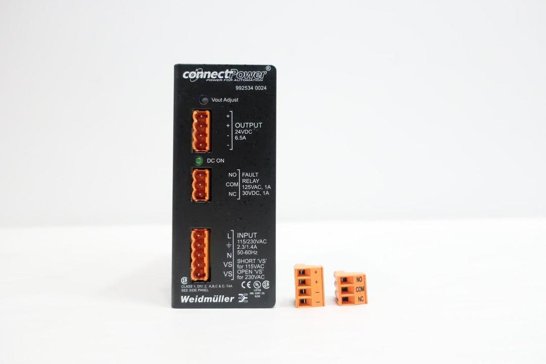 WEIDMULLER 992534-0024 POWER SUPPLY 115/230V-AC 6.5A AMP 24V-DC