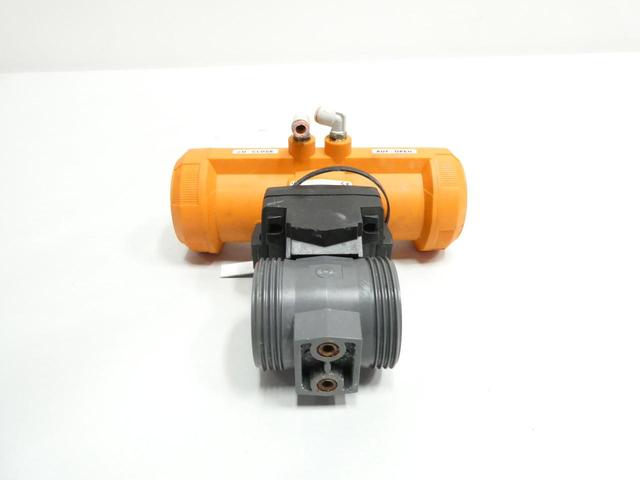 GEORG FISCHER 546 PRO PA11 DN25 PNEUMATIC CPVC THREADED BALL VALVE 2IN 