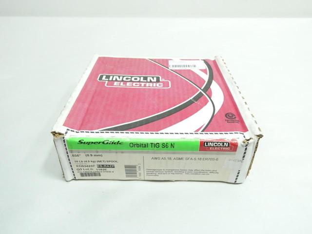 LINCOLN ED034237 SUPERGLIDE ORBITAL TIG S6 N WELDING WIRE 0.035IN 10LB