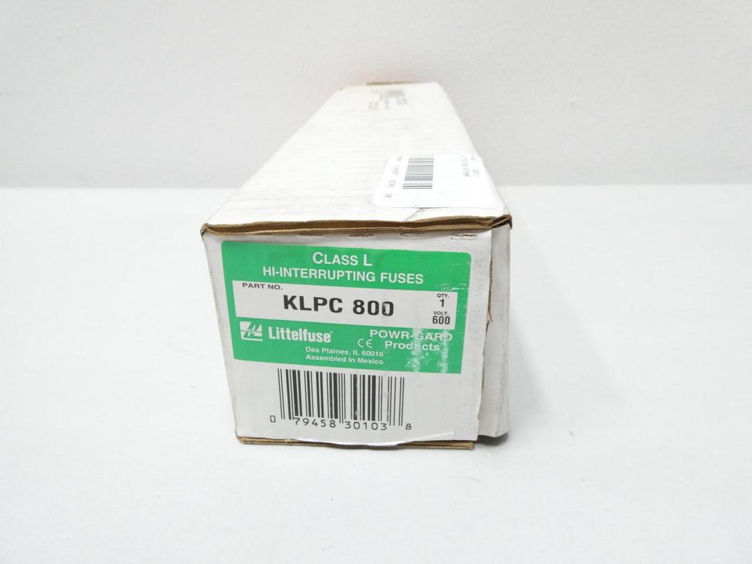 LITTELFUSE KLPC800 HI-INTERRUPTING FUSE L 800A AMP 600V-AC