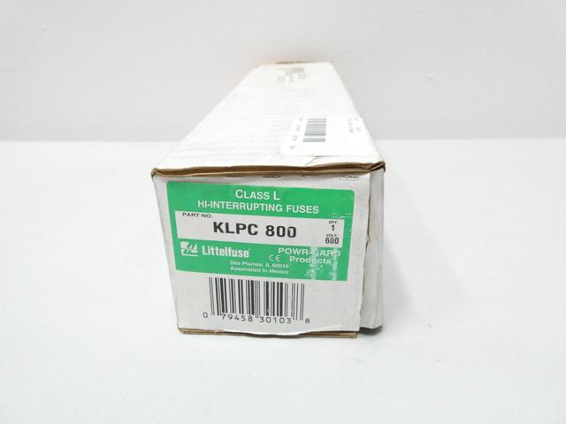 LITTELFUSE KLPC800 HI-INTERRUPTING FUSE L 800A AMP 600V-AC
