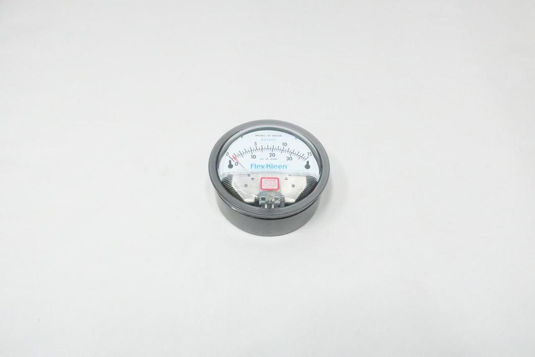 FLEX-KLEEN E21401 PRESSURE GAUGE 4-1/2IN 0-15IN-H2O