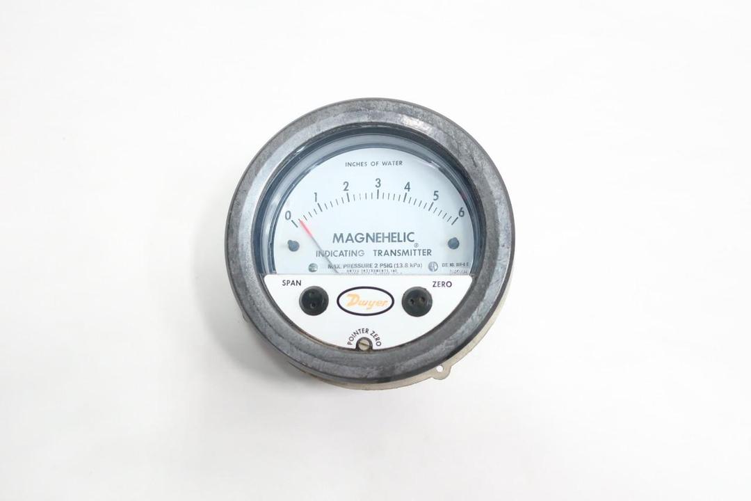 DWYER 605-6 MAGNEHELIC INDICATING TRANSMITTER 4IN 2PSI
