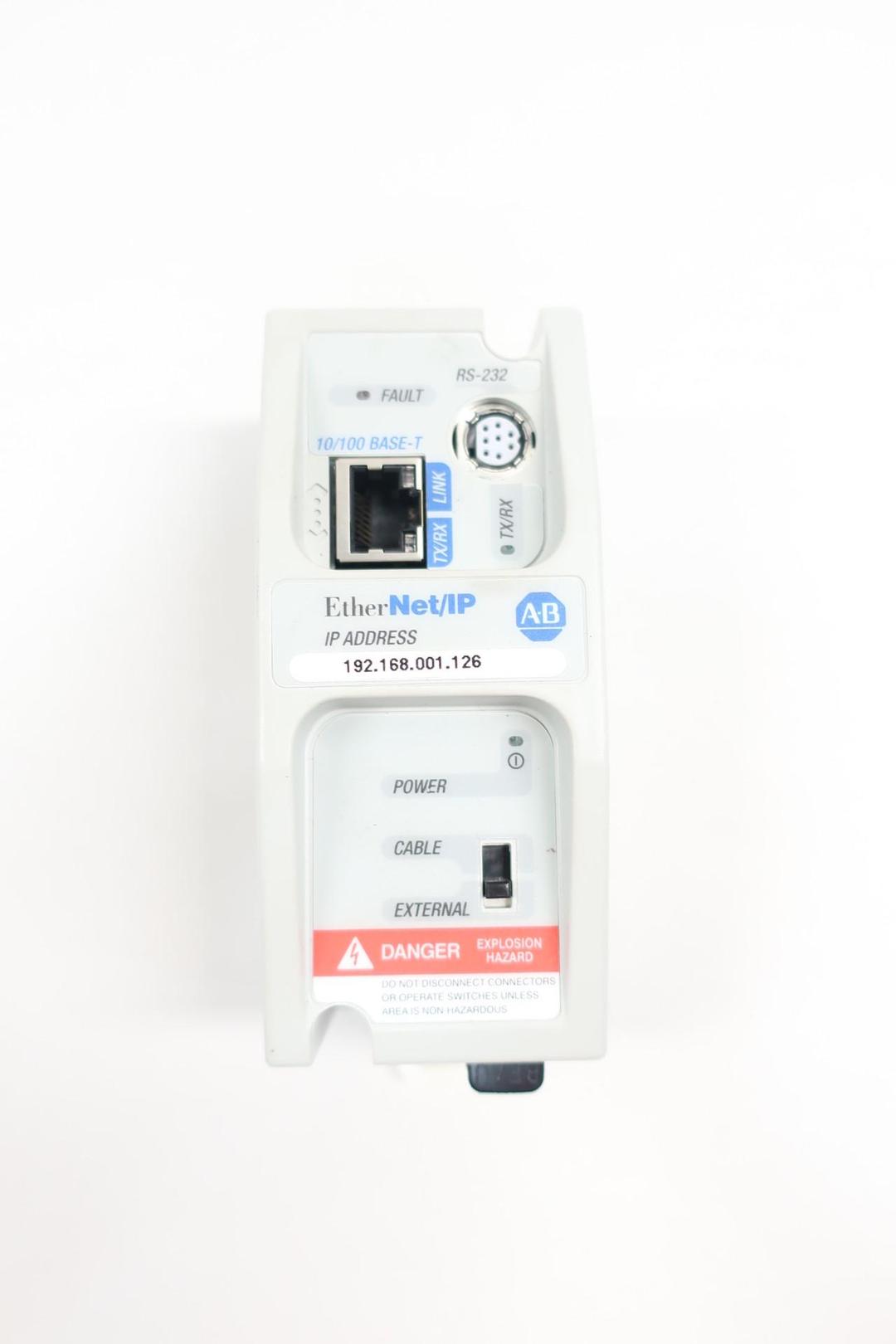 ALLEN BRADLEY 1761-NET-ENI MICROLOGIX ETHERNET/IP INTERFACE MODULE SER D
