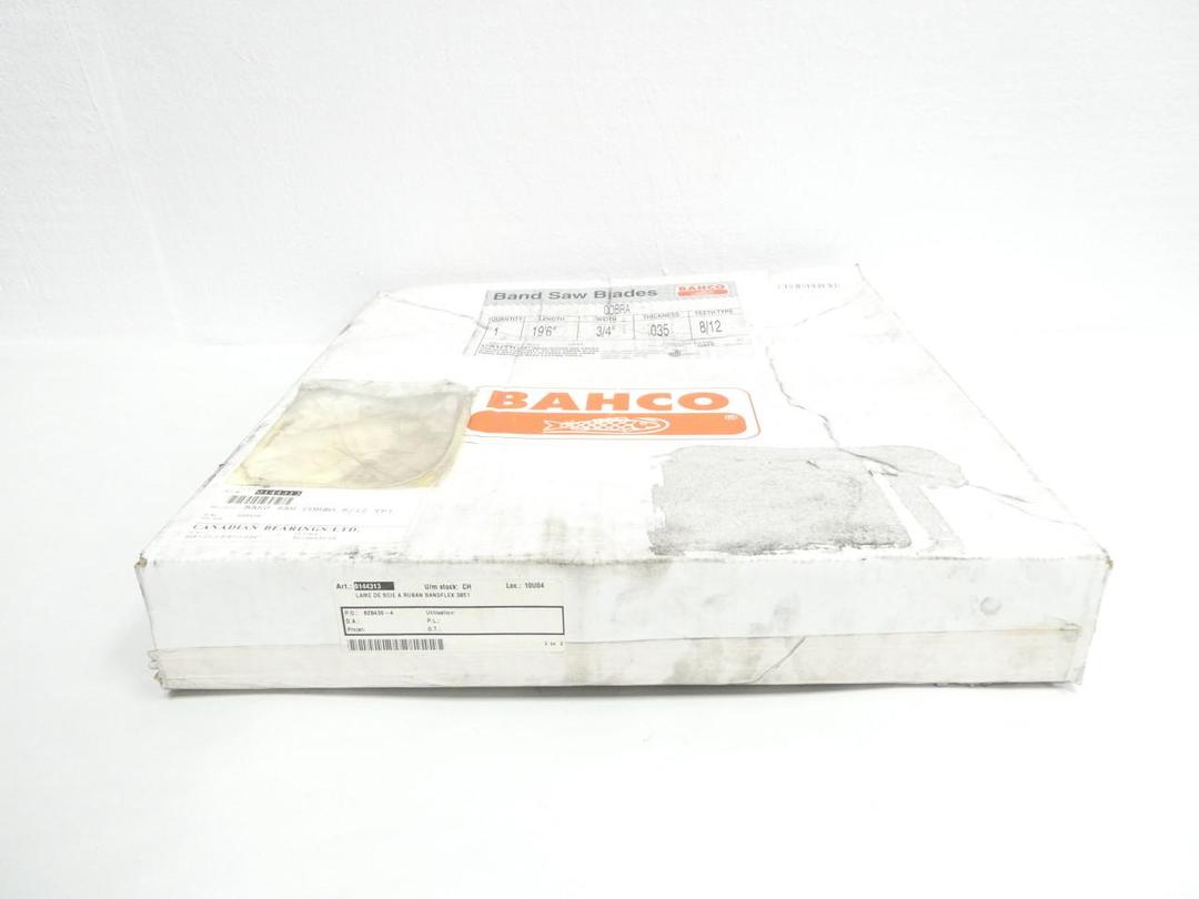 BAHCO 3851-20-0.9-8/12 64448 BANDSAW BLADE 19FT-6IN 3/4IN 0.035IN