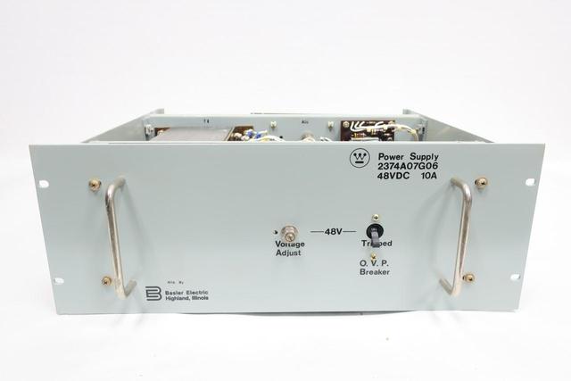 WESTINGHOUSE 2374A07G06 9073900-103 POWER SUPPLY 110/120V-AC 10A AMP 48V-DC