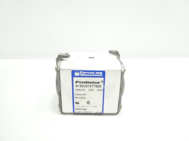FERRAZ SHAWMUT A130UD72TTI630 PROTISTOR FUSE 630A AMP 1300V-AC