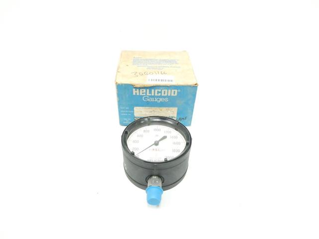 HELICOID J4J2H7A000000 PRESSURE GAUGE 0-2000PSI 4-1/2IN 1/2IN NPT
