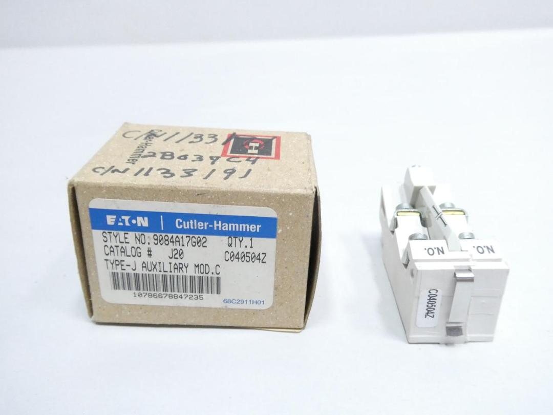CUTLER HAMMER 9084A17G02 TYPE J AUXILIARY CONTACT