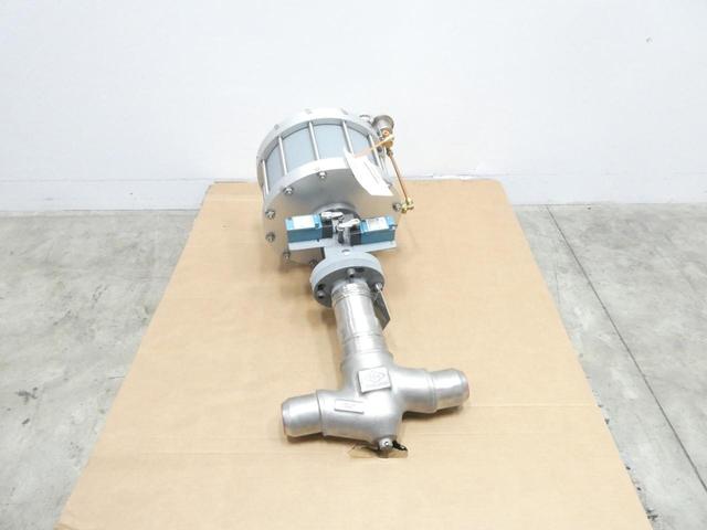 NEWMAN HATTERSLEY WS6045/16/A0 PNEUMATIC STAINLESS BUTT WELD GLOBE VALVE 2IN 150