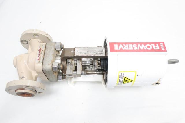 FLOWSERVE MK 1 VALTEK PNEUMATIC STEEL FLANGED GLOBE VALVE 1IN 150