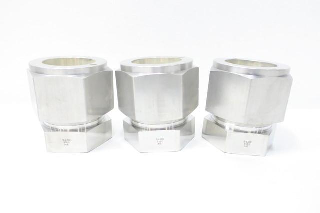 BOX OF 3 S-LOK SC-32-S6 STAINLESS CAP 2IN TUBE
