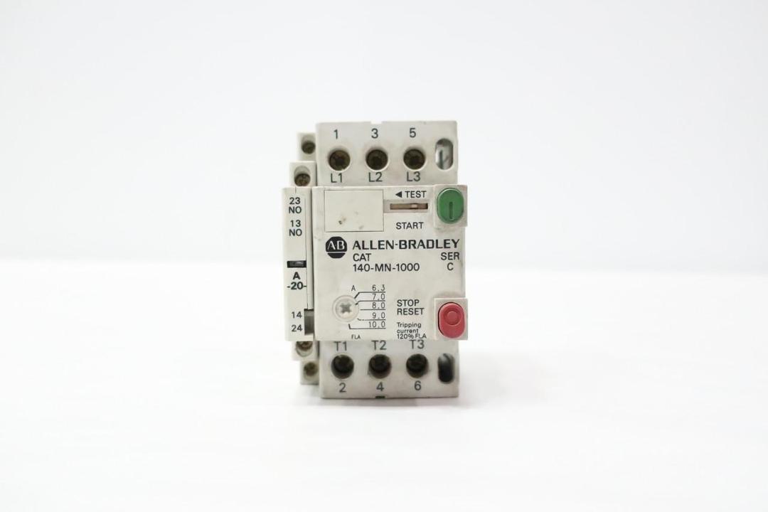 ALLEN BRADLEY 140-MN-1000 MANUAL STARTER 6.3-10A AMP 15HP