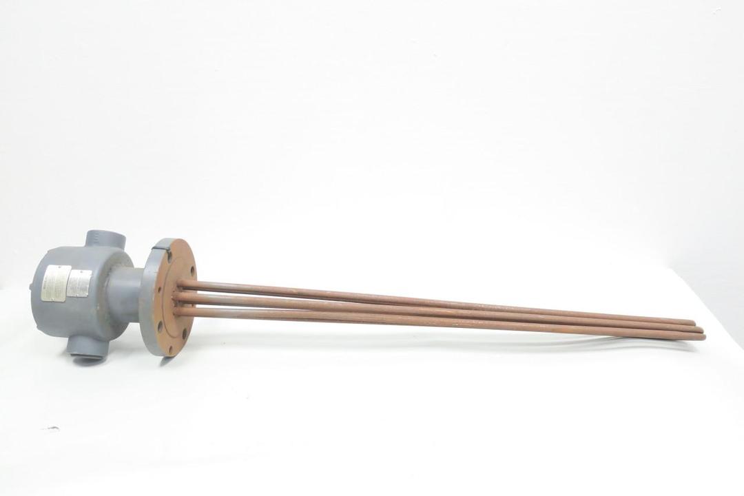 WIEGAND TMO-30415VE2T2XX 155-500701-613 IMMERSION HEATER 3PH 33IN 4KW 380V-AC