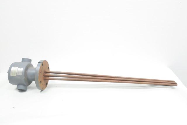 WIEGAND TMO-30415VE2T2XX 155-500701-613 IMMERSION HEATER 3PH 33IN 4KW 380V-AC