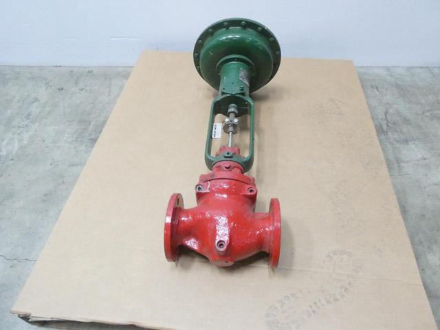 FISHER ED 657 SIZE 40 PNEUMATIC STEEL FLANGED CONTROL VALVE 2-1/2IN 150