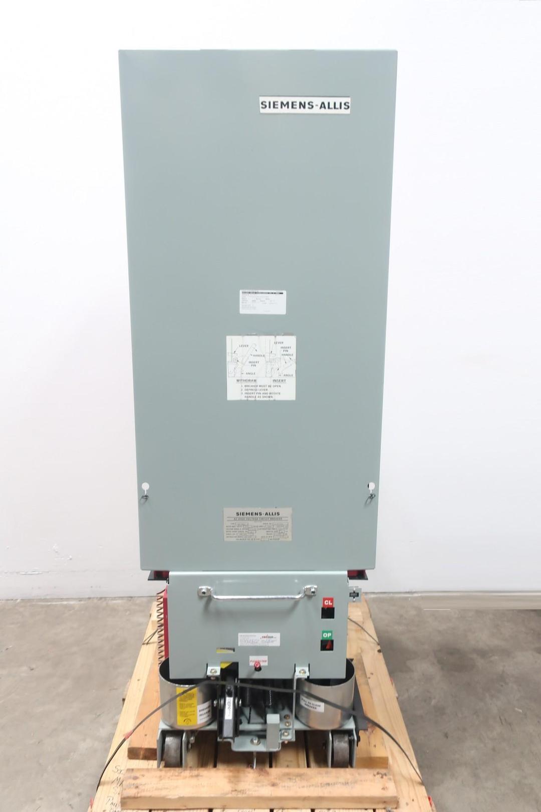 SIEMENS-ALLIS MA-350C1 AC HIGH VOLTAGE AIR CIRCUIT BREAKER 2000A AMP 4760V-AC