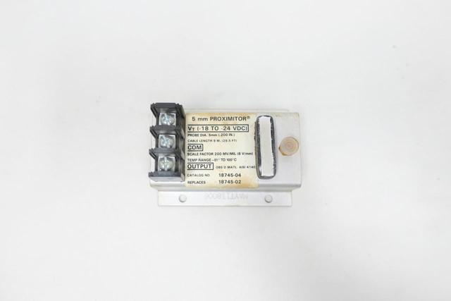 BENTLY NEVADA 18745-04 5MM PROXIMITOR SENSOR 18-24V-DC