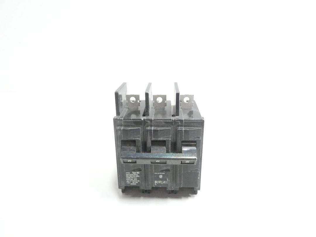 SIEMENS BQ3B020 MOLDED CASE CIRCUIT BREAKER 3P 20A AMP 240V-AC