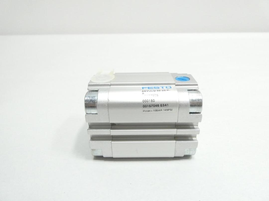 FESTO AEVULQ-32-25-P-A SINGLE ACTING PNEUMATIC CYLINDER 32MM 25MM 145PSI