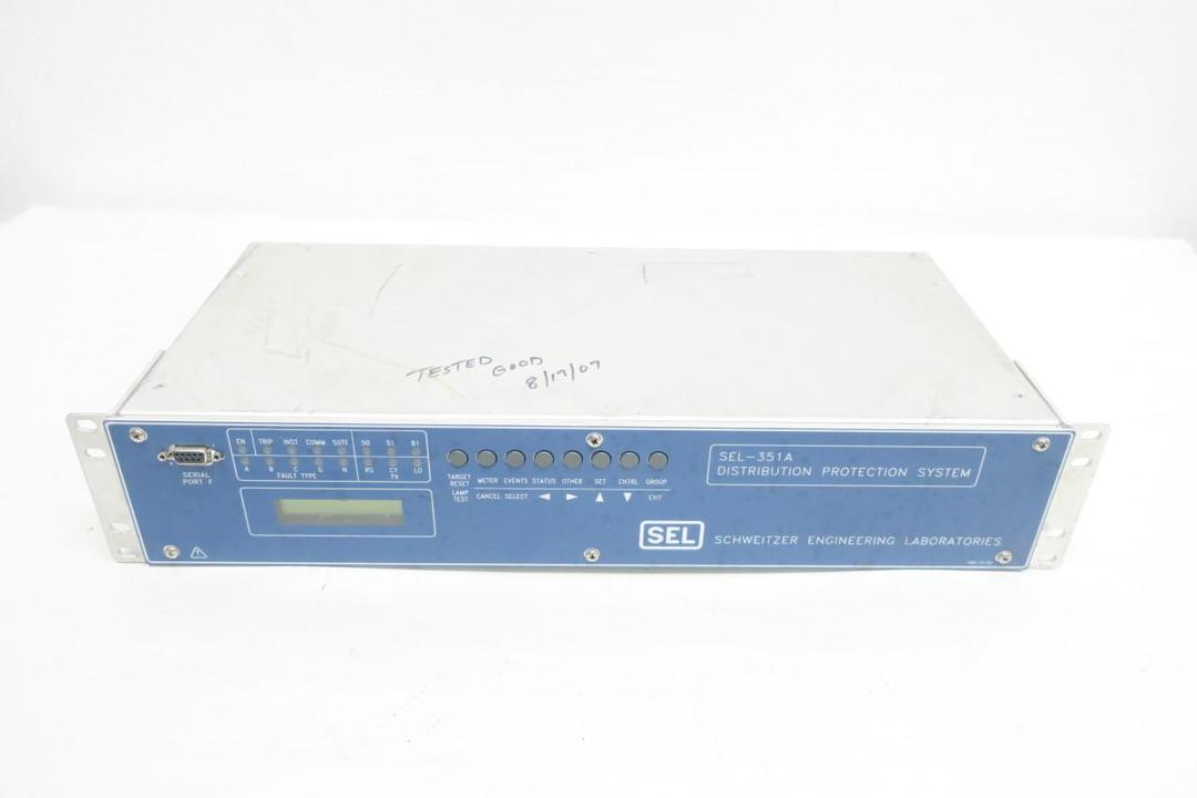 SCHWEITZER 0351A00H23554XX DISTRIBUTION PROTECTION RELAY 85-140V-AC 38-200V-DC