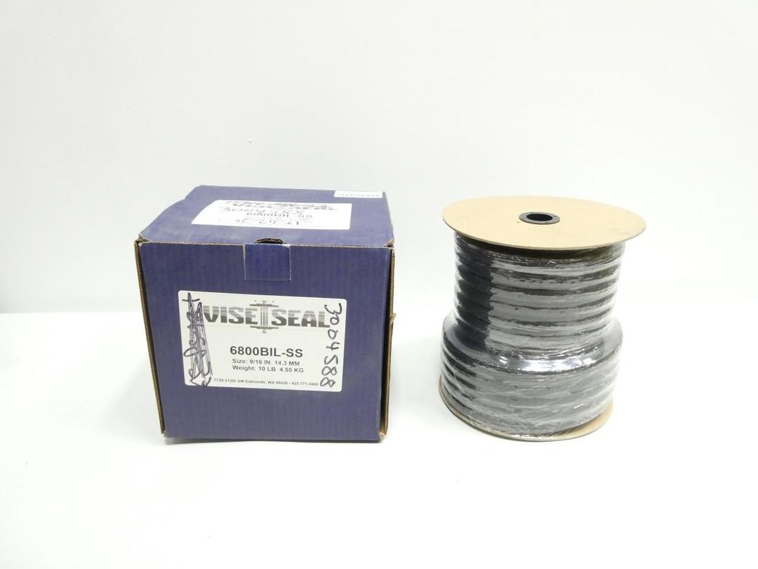 VISESEAL 6800BIL-SS COMPRESSION PACKING 9/16IN 10LB